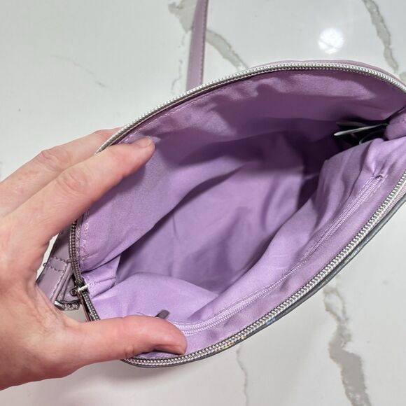 Disney Princess Purple Lilac Iridescent Holographic Foil Crossbody Bag GUC - Picture 8 of 16